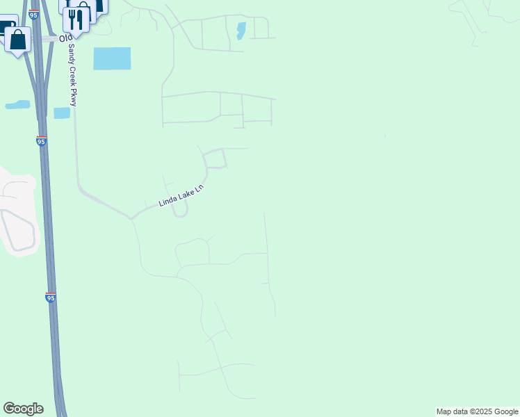 map of restaurants, bars, coffee shops, grocery stores, and more near 24 Jennie Lake Court in St. Augustine