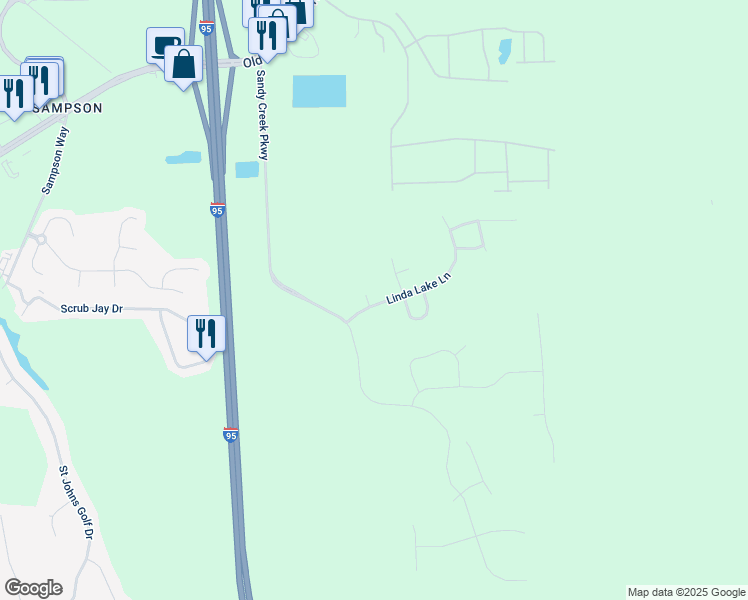 map of restaurants, bars, coffee shops, grocery stores, and more near 213 Clear Creek Court in St. Augustine