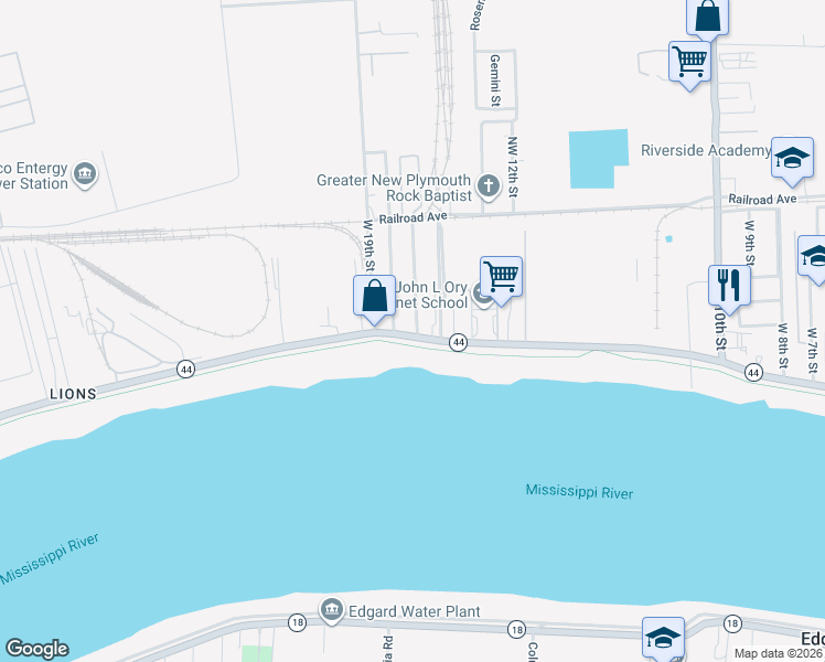 map of restaurants, bars, coffee shops, grocery stores, and more near 115 West 17th Street in Reserve