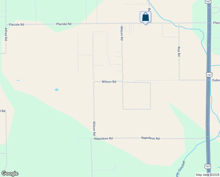 map of restaurants, bars, coffee shops, grocery stores, and more near 11837 La Highway 699 in Maurice