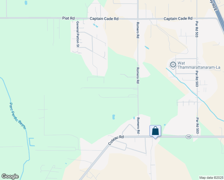 map of restaurants, bars, coffee shops, grocery stores, and more near 3902 Romero Road in New Iberia