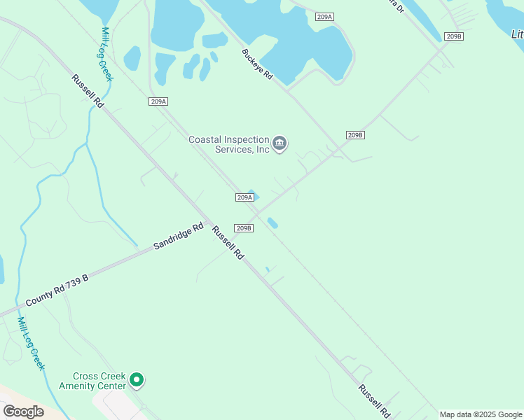 map of restaurants, bars, coffee shops, grocery stores, and more near 2093 County Road 209B in Green Cove Springs