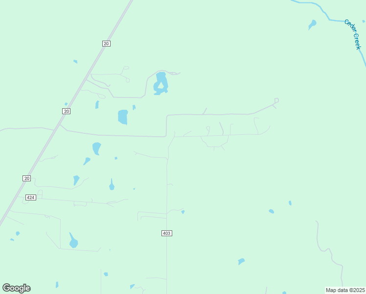 map of restaurants, bars, coffee shops, grocery stores, and more near 299 Milam Lane in Bastrop