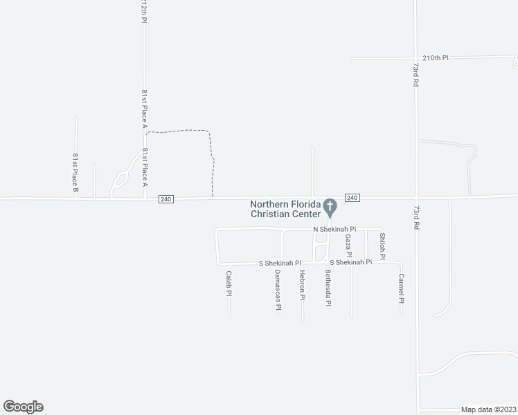 map of restaurants, bars, coffee shops, grocery stores, and more near 7731 North Shekinah Place in O'Brien