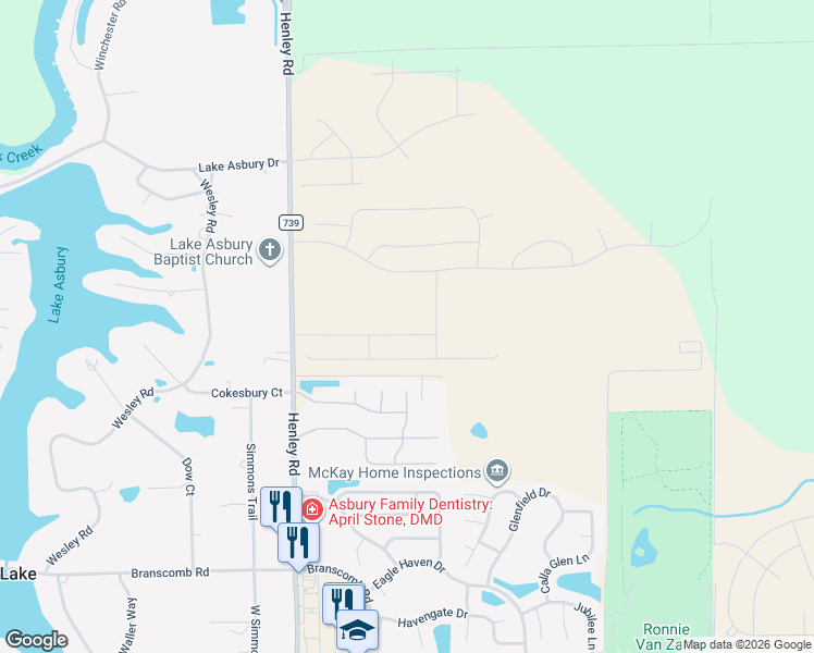 map of restaurants, bars, coffee shops, grocery stores, and more near 2343 Open Breeze Court in Green Cove Springs