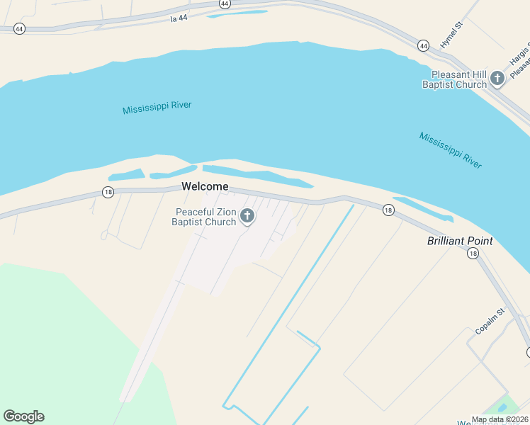 map of restaurants, bars, coffee shops, grocery stores, and more near 8193 Louisiana 18 in Saint James