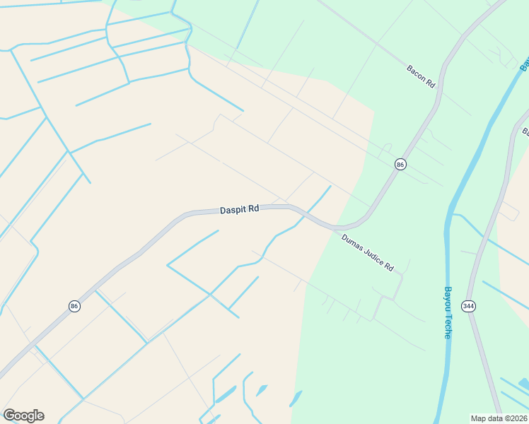 map of restaurants, bars, coffee shops, grocery stores, and more near 4116-4118 Daspit Road in New Iberia