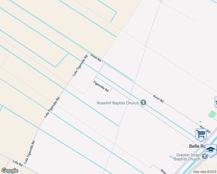 map of restaurants, bars, coffee shops, grocery stores, and more near 256-300 Louisiana 998 in Belle Rose
