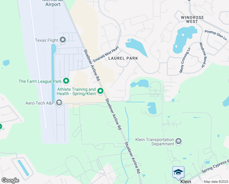 map of restaurants, bars, coffee shops, grocery stores, and more near 7423 Brass Lantern Drive in Spring