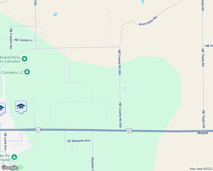 map of restaurants, bars, coffee shops, grocery stores, and more near 359 Northeast Tiger Lily Road in Mayo