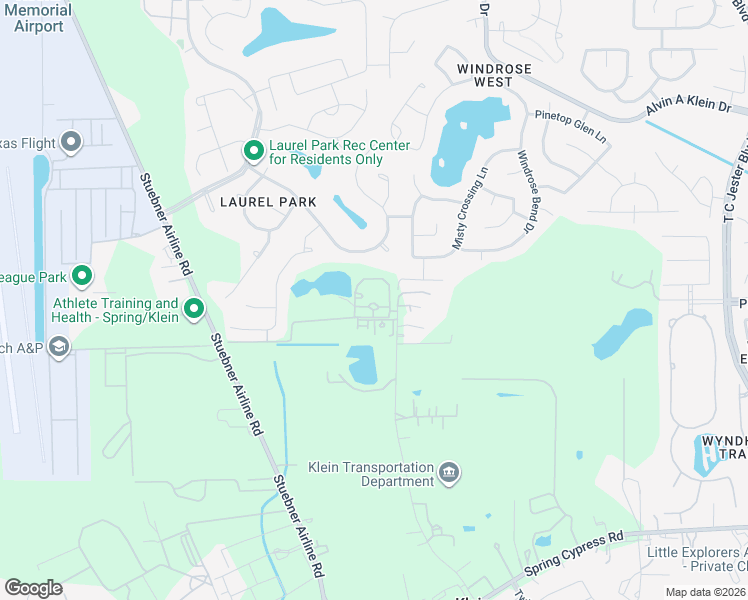 map of restaurants, bars, coffee shops, grocery stores, and more near 19455 Hamath Lane in Spring