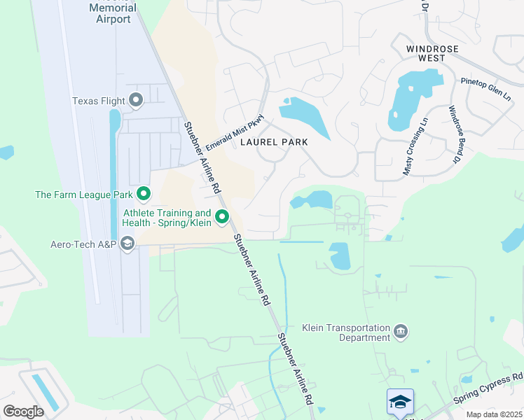 map of restaurants, bars, coffee shops, grocery stores, and more near 7423 Brass Lantern Drive in Spring