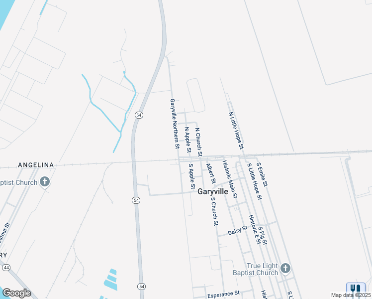 map of restaurants, bars, coffee shops, grocery stores, and more near 104 North Apple Street in Garyville