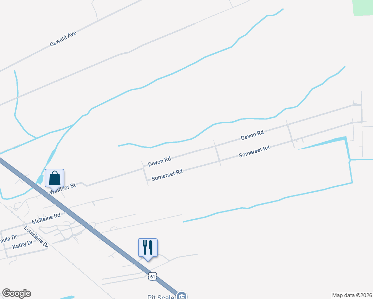 map of restaurants, bars, coffee shops, grocery stores, and more near 132 Devon Road in LaPlace