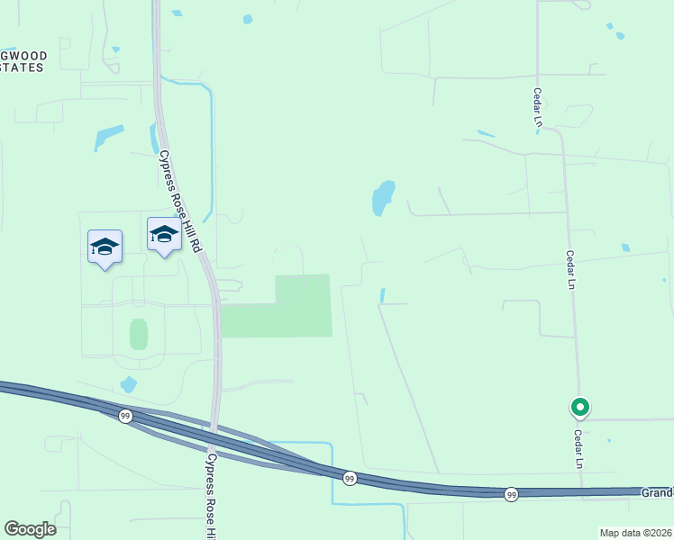 map of restaurants, bars, coffee shops, grocery stores, and more near 19711 Lindsey Road in Tomball