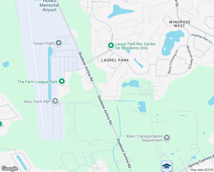 map of restaurants, bars, coffee shops, grocery stores, and more near 20230 Windsor Field in Spring