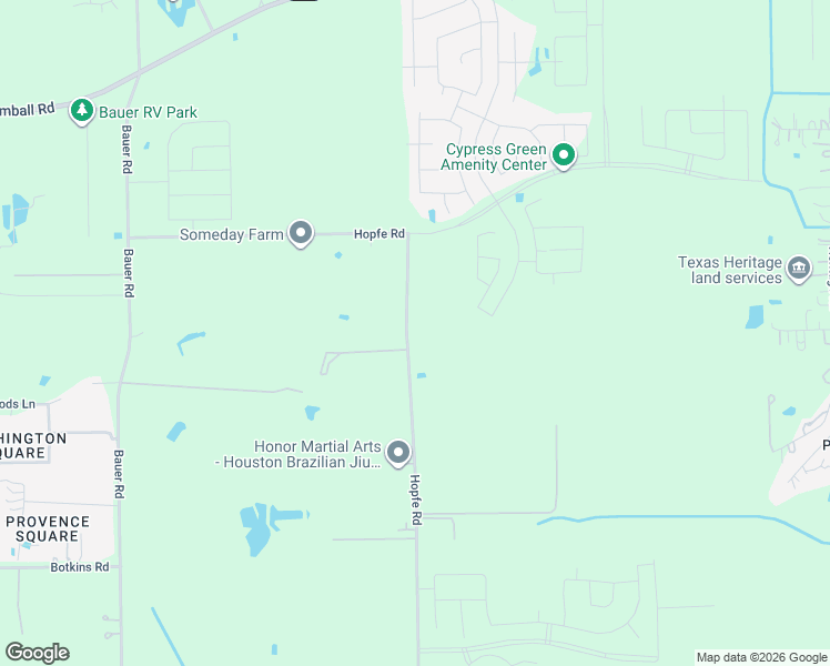map of restaurants, bars, coffee shops, grocery stores, and more near 19250 Hopfe Road in Hockley