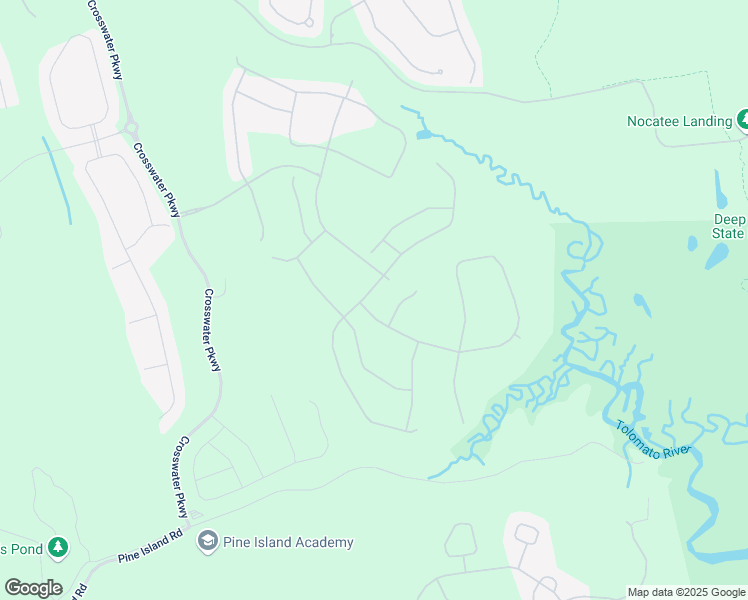 map of restaurants, bars, coffee shops, grocery stores, and more near Clear Springs Drive in Nocatee