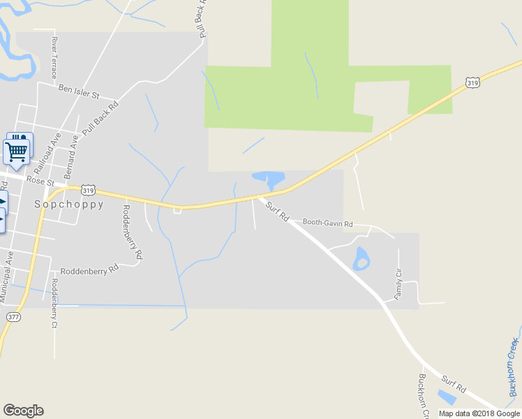 map of restaurants, bars, coffee shops, grocery stores, and more near 9 Surf Road in Sopchoppy