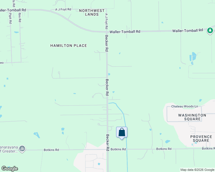 map of restaurants, bars, coffee shops, grocery stores, and more near 19522 Becker Road in Hockley