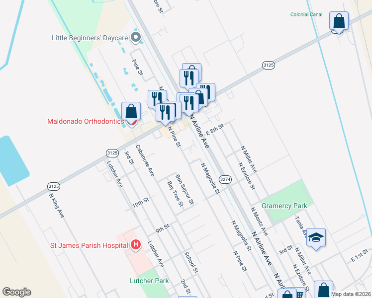 map of restaurants, bars, coffee shops, grocery stores, and more near 824A Provision Street in Gramercy