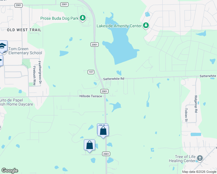 map of restaurants, bars, coffee shops, grocery stores, and more near 1068 Satterwhite Road in Buda