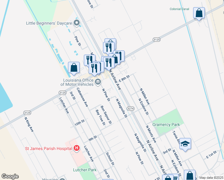 map of restaurants, bars, coffee shops, grocery stores, and more near 824A Provision Street in Gramercy