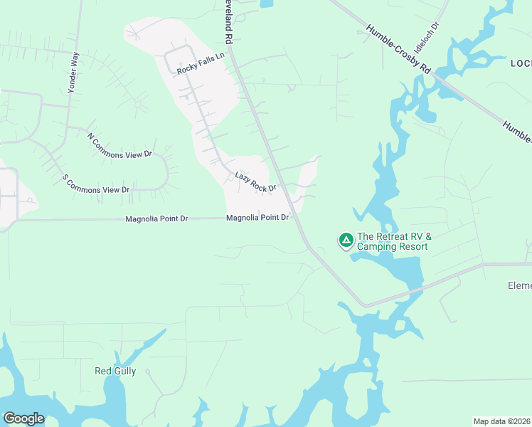 map of restaurants, bars, coffee shops, grocery stores, and more near 1241 Magnolia Point Drive in Huffman