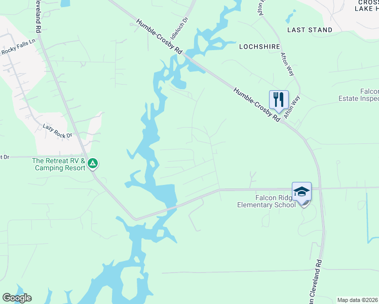 map of restaurants, bars, coffee shops, grocery stores, and more near 146 Barbil Lane in Huffman