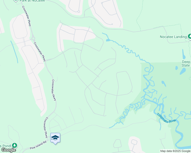 map of restaurants, bars, coffee shops, grocery stores, and more near Clear Springs Drive in Nocatee