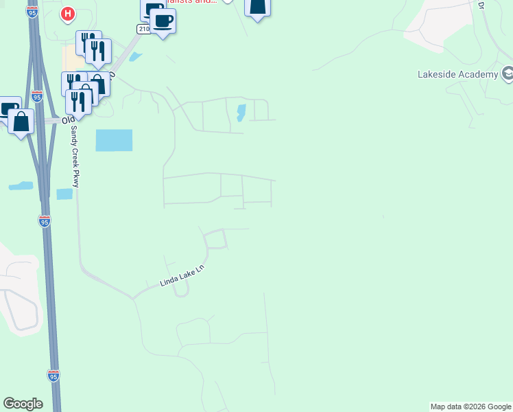map of restaurants, bars, coffee shops, grocery stores, and more near 156 Savanna Preserve Court in St. Augustine