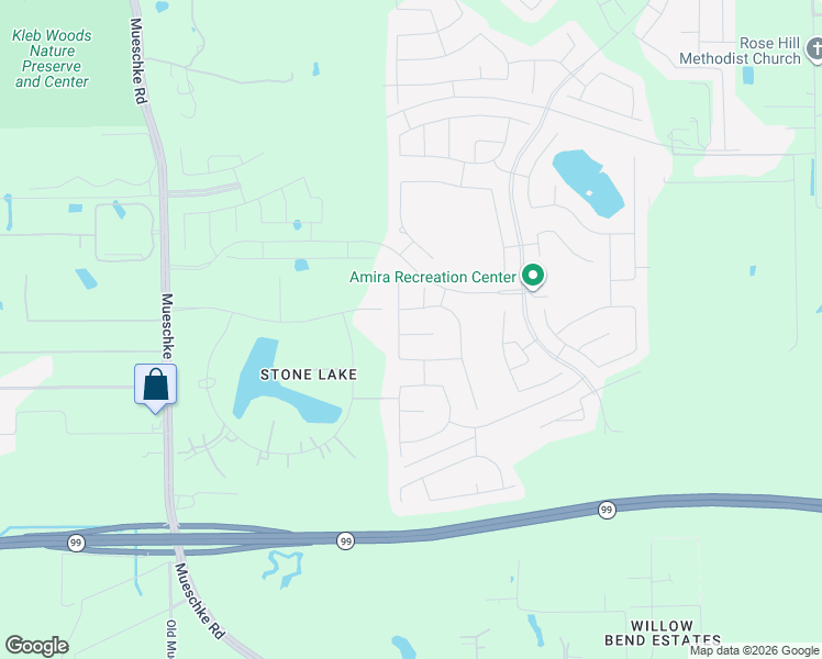 map of restaurants, bars, coffee shops, grocery stores, and more near 19411 Courser Field Court in Tomball