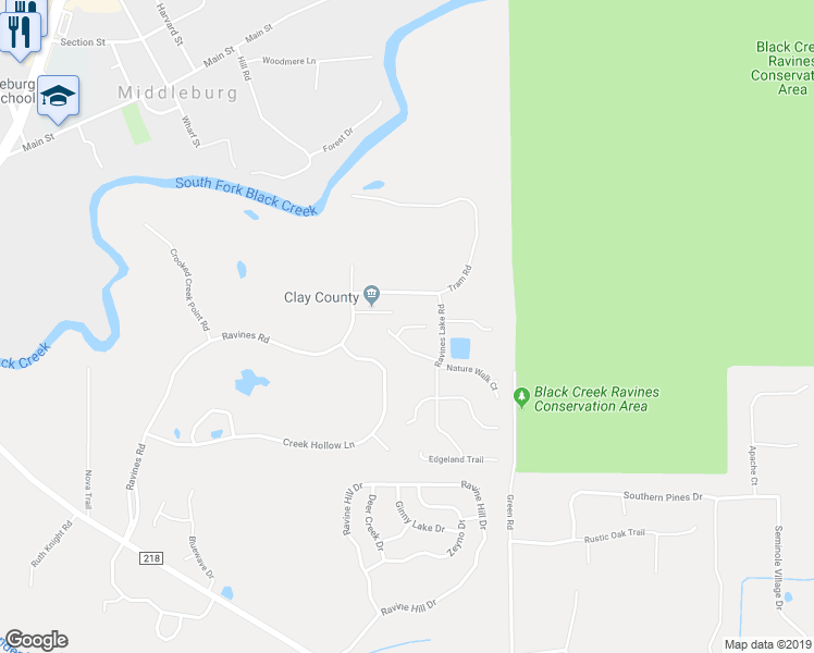 map of restaurants, bars, coffee shops, grocery stores, and more near 2388 Sophie Place in Middleburg