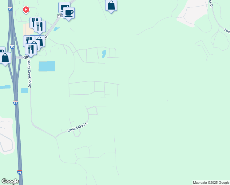 map of restaurants, bars, coffee shops, grocery stores, and more near 702 Sandy Creek Court in St. Augustine