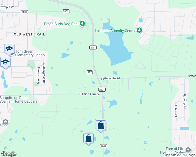 map of restaurants, bars, coffee shops, grocery stores, and more near in Buda