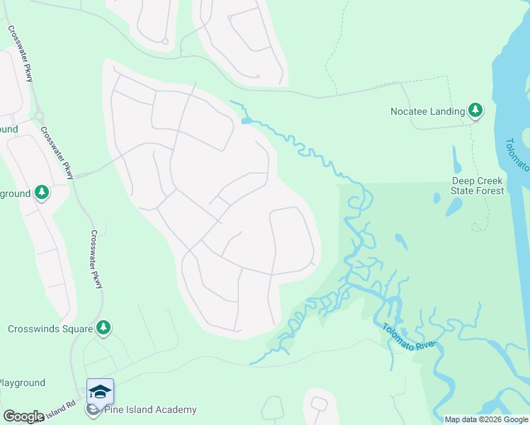 map of restaurants, bars, coffee shops, grocery stores, and more near Clear Springs Drive in Nocatee