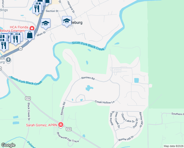map of restaurants, bars, coffee shops, grocery stores, and more near 2860 Ravines Road in Middleburg