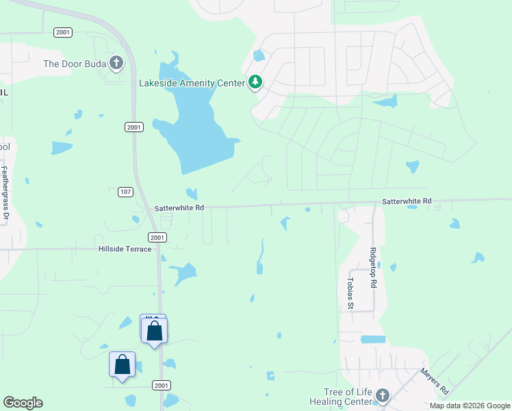 map of restaurants, bars, coffee shops, grocery stores, and more near 5028 Satterwhite Road in Buda