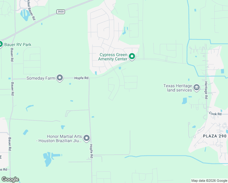 map of restaurants, bars, coffee shops, grocery stores, and more near 19494-19998 Hopfe Road in Hockley