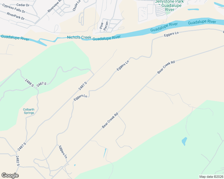 map of restaurants, bars, coffee shops, grocery stores, and more near 211 Bear Creek Road in Kerrville