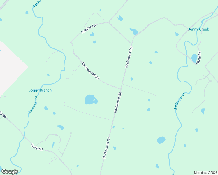 map of restaurants, bars, coffee shops, grocery stores, and more near 139 Blossom Hill Road in Round Top