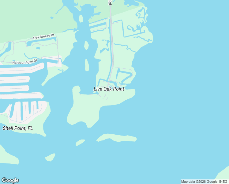 map of restaurants, bars, coffee shops, grocery stores, and more near 31 Lighthouse Point in Crawfordville