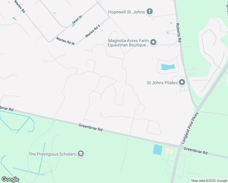 map of restaurants, bars, coffee shops, grocery stores, and more near 76 Wild Rose Drive in Saint Johns