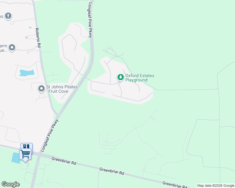 map of restaurants, bars, coffee shops, grocery stores, and more near 88 Blackwell Road in Jacksonville