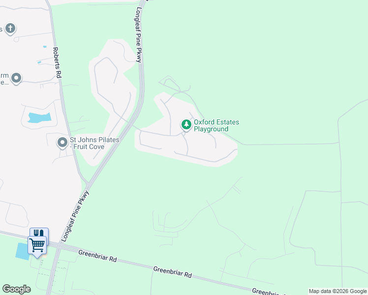 map of restaurants, bars, coffee shops, grocery stores, and more near 88 Blackwell Road in Jacksonville