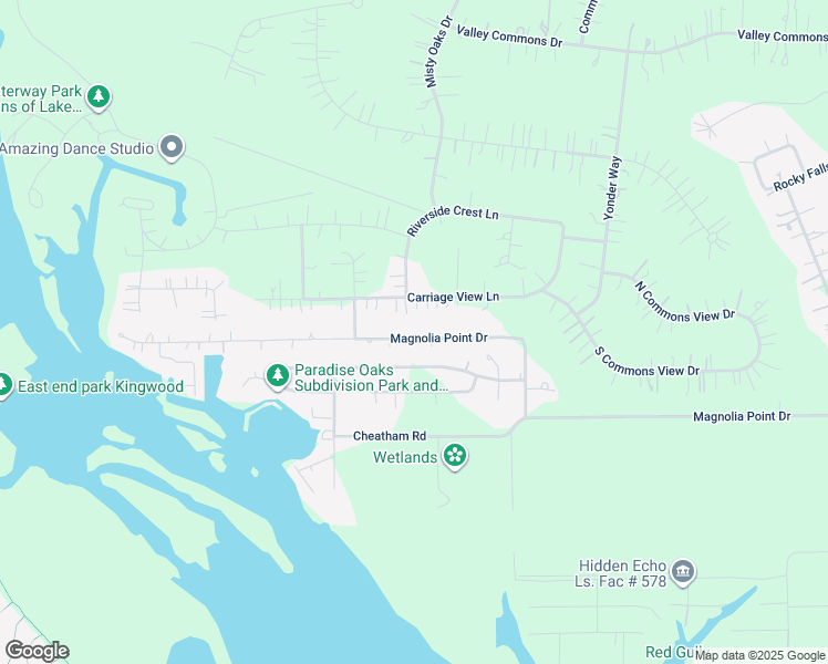 map of restaurants, bars, coffee shops, grocery stores, and more near 638 Carriage View Lane in Huffman