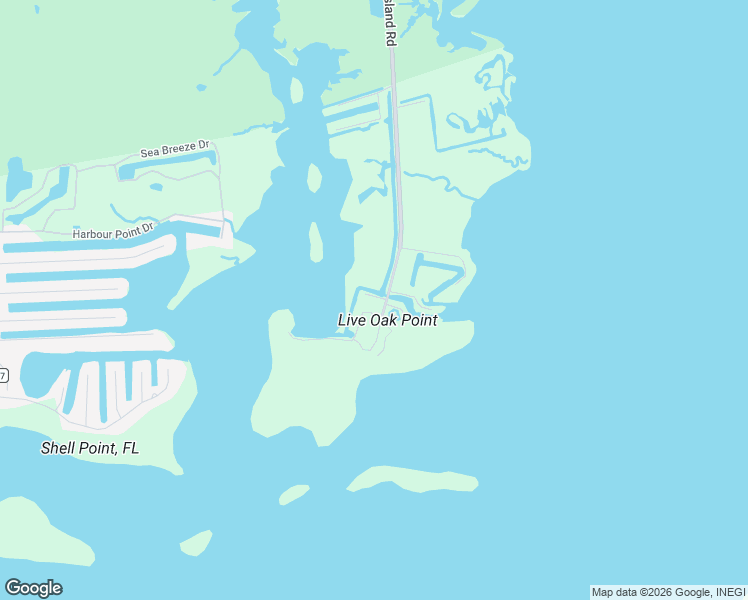 map of restaurants, bars, coffee shops, grocery stores, and more near 11 Albin Drive in Crawfordville