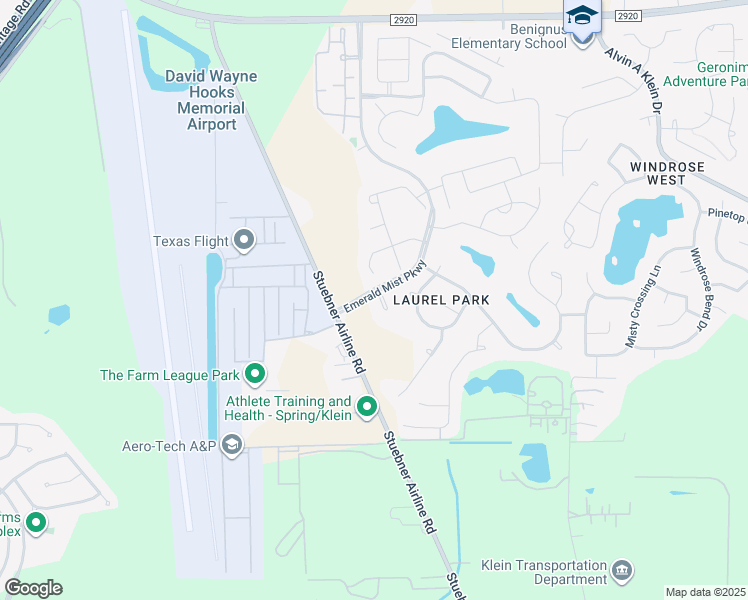 map of restaurants, bars, coffee shops, grocery stores, and more near 20623 Eagles Rest Boulevard in Spring
