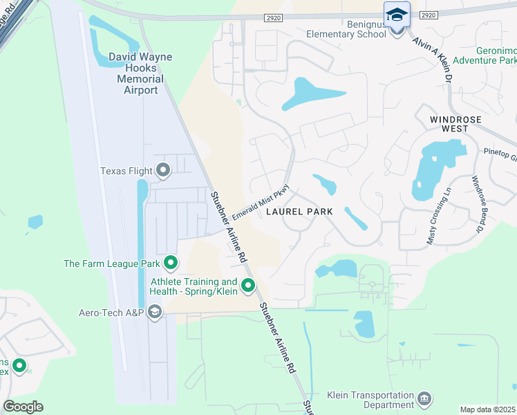map of restaurants, bars, coffee shops, grocery stores, and more near 20623 Eagles Rest Boulevard in Spring