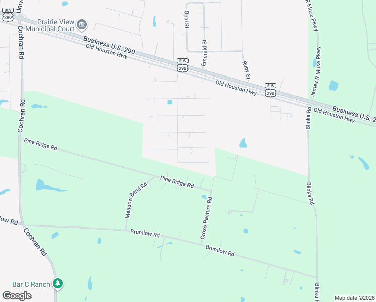 map of restaurants, bars, coffee shops, grocery stores, and more near 703 Azalea Street in Prairie View